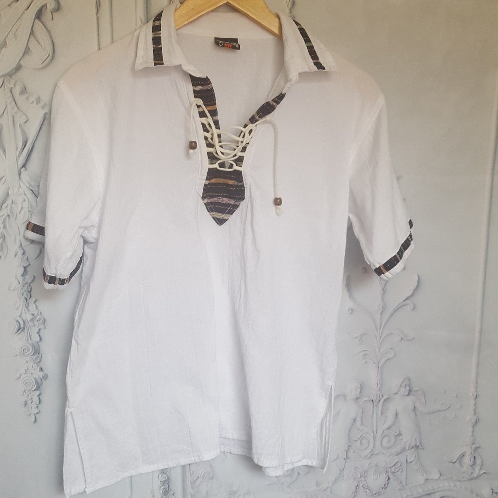 White Guatemalan Top